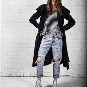 One Teaspoon Dundee Quilted Trench Coat